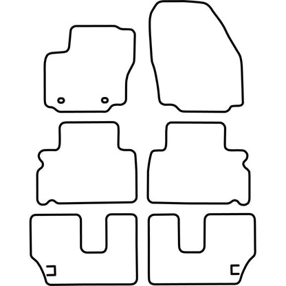 Autoteppiche passend für Ford Galaxy 2006-2011 (7 Personen)