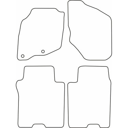 Autoteppiche passend für Honda Jazz 2002-2008