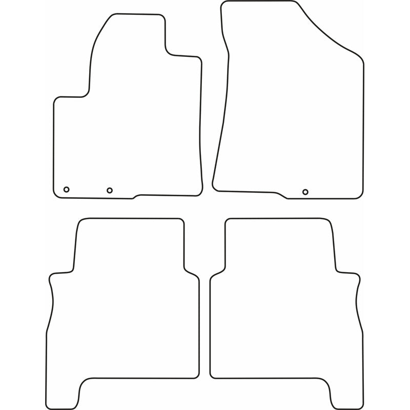 Autoteppiche passend für Hyundai Santa Fe 2006-2013 (5 Personen)