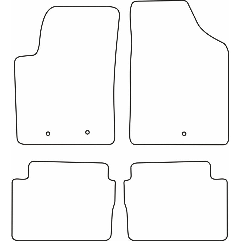 Autoteppiche passend für Hyundai i10 2008-2010