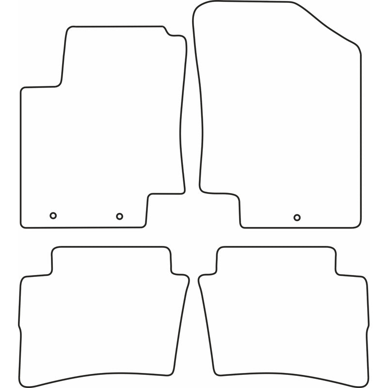 Autoteppiche passend für Hyundai i20 2009-2015