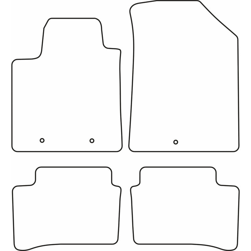 Autoteppiche passend für Hyundai i10 2013-2020