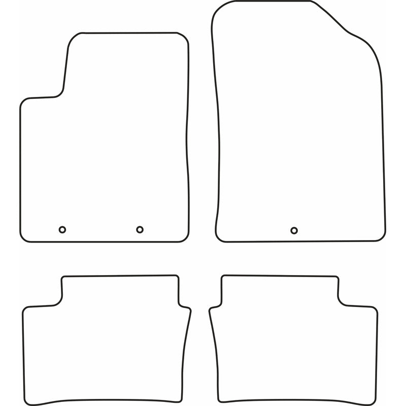 Autoteppiche passend für Kia Picanto 2011-2015