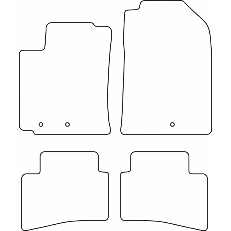 Autoteppiche passend für Kia Rio IV 2017- & Stonic 2017-