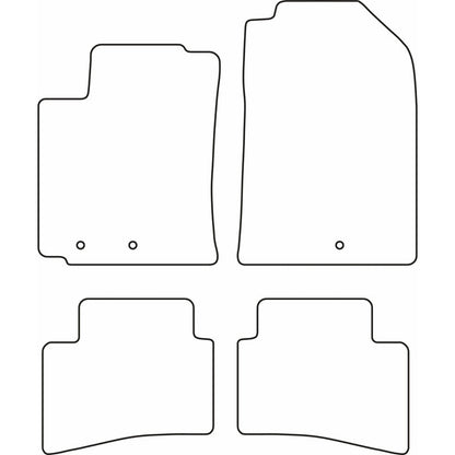 Autoteppiche passend für Kia Rio IV 2017- & Stonic 2017-
