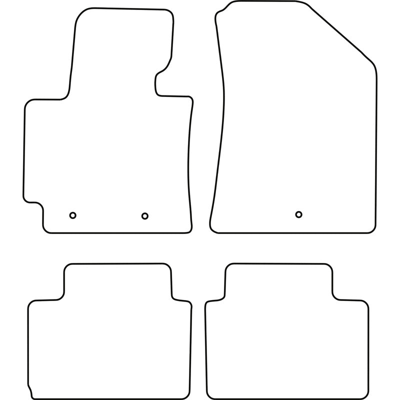 Autoteppiche passend für Kia Soul II 2014-2019