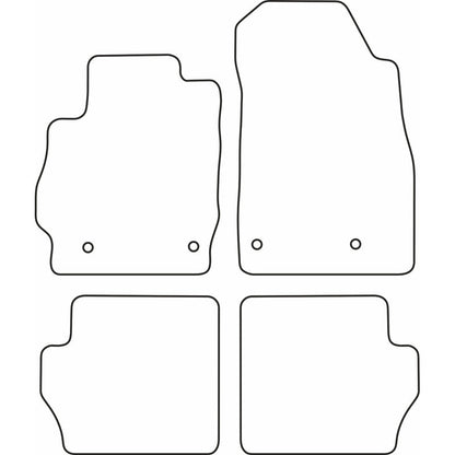 Autoteppiche passend für Mazda 2 3/5 türig 2007-2014