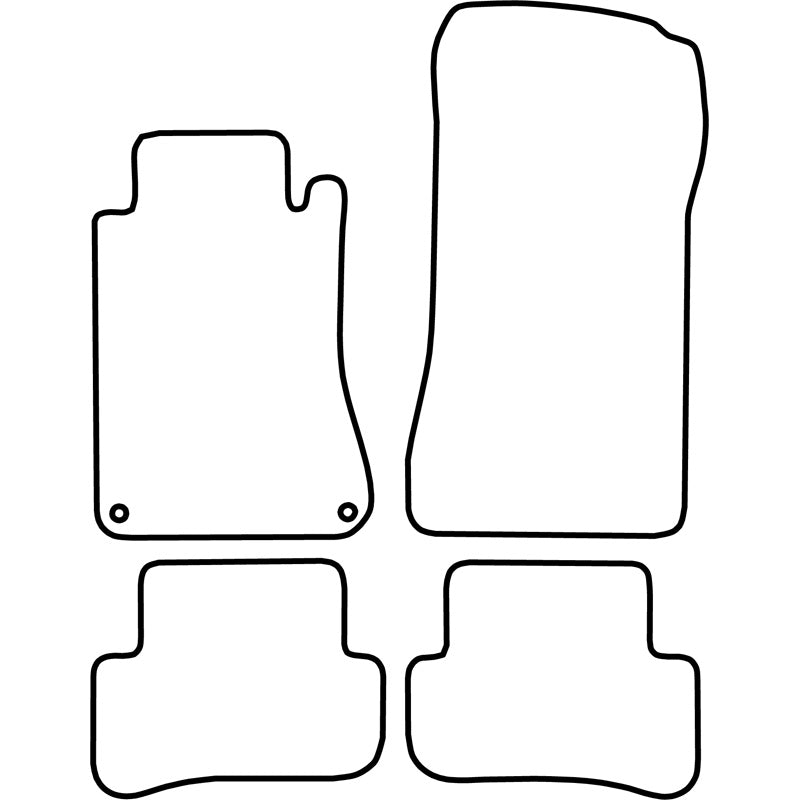 Autoteppiche passend für Mercedes C Klasse W203 2000-2007