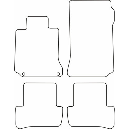 Autoteppiche passend für Mercedes C Klasse W204 2007-