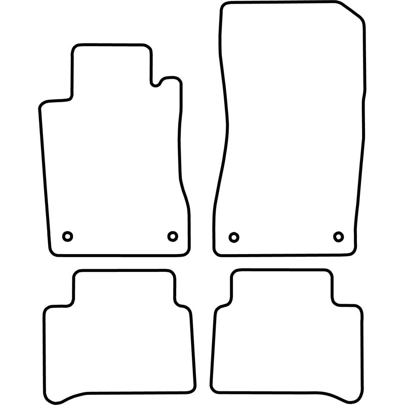 Autoteppiche passend für Mercedes E Klasse W211 2006-2009