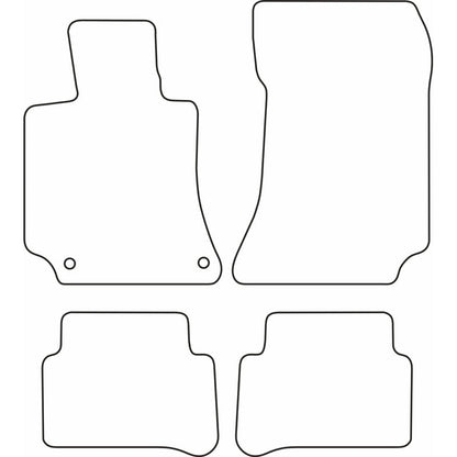 Autoteppiche passend für Mercedes E Klasse W212 2009-2013