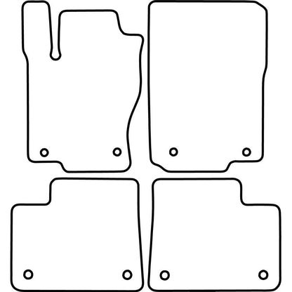 Autoteppiche passend für Mercedes ML (W166) 2011-2015 & GLE (W166) 2015-2019