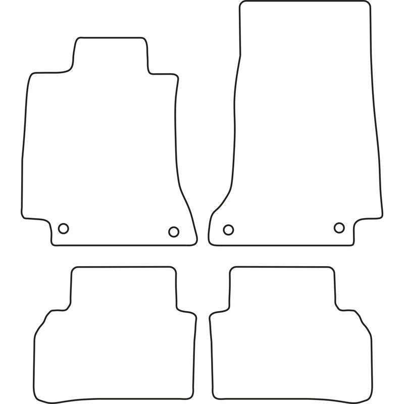 Autoteppiche passend für Mercedes C-Klasse W205 2014-2021