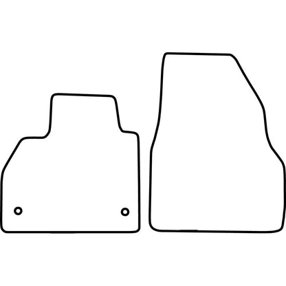 Autoteppiche passend für Renault Kangoo II 2008-2021 & Mercedes Citan 2012-2021 (nur Vorne)