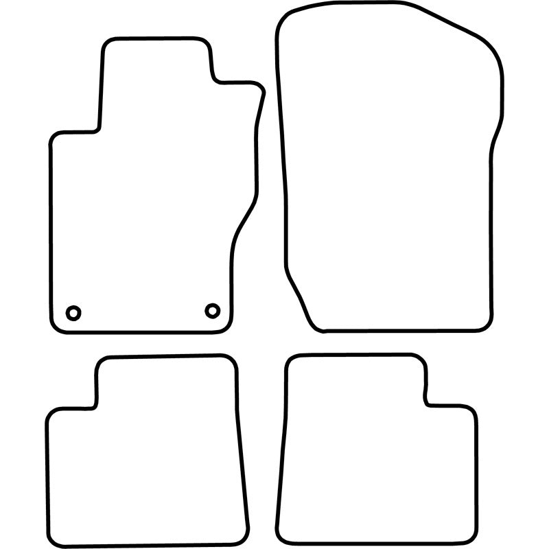 Autoteppiche passend für Mercedes ML W164 2005-2012