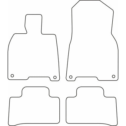 Autoteppiche passend für Mercedes EQE (V295) 2022-