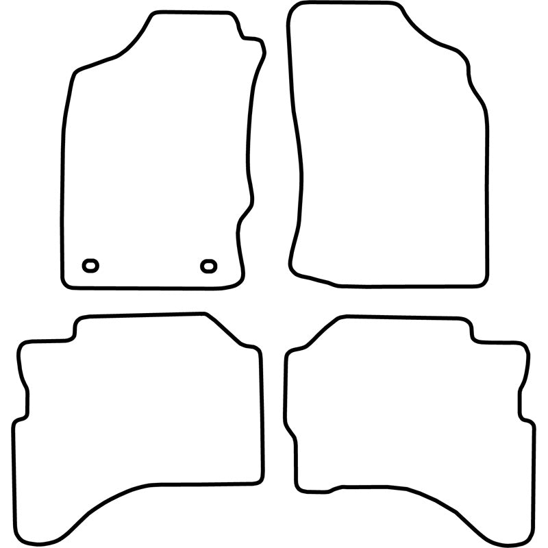 Autoteppiche passend für Mitsubishi L200 2010-2015