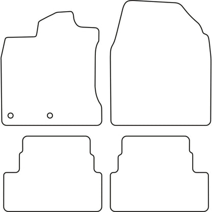 Autoteppiche passend für Nissan Qashqai 2007-2014