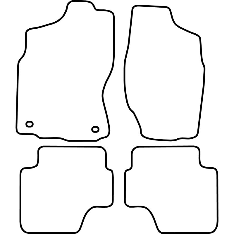 Autoteppiche passend für Nissan Terrano II 2002-