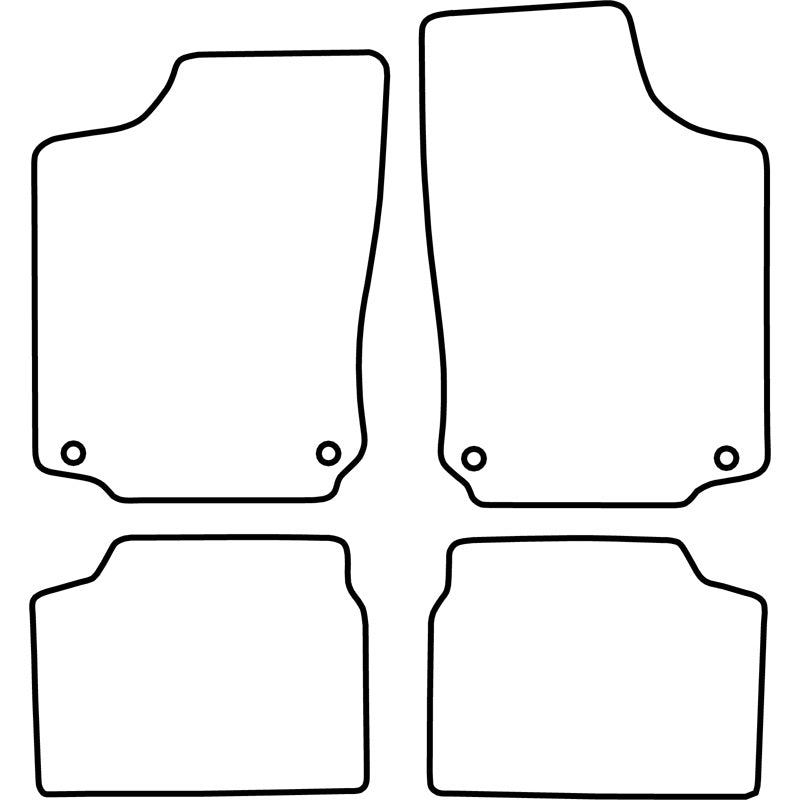 Autoteppiche passend für Opel Corsa C 2000-2006