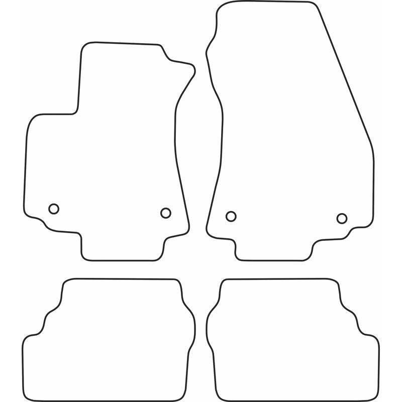 Autoteppiche Velours passend für Opel Zafira A 1999-2004