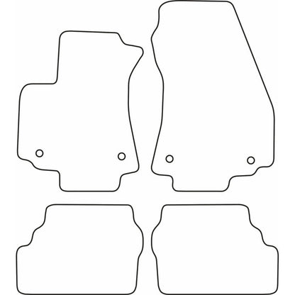 Autoteppiche Velours passend für Opel Zafira A 1999-2004