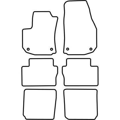 Autoteppiche passend für Opel Zafira B 2005-2011 (7 Personen)