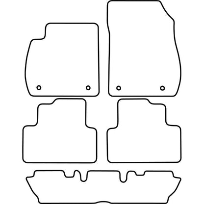 Autoteppiche passend für Opel Zafira C 2012- (7-Personen)