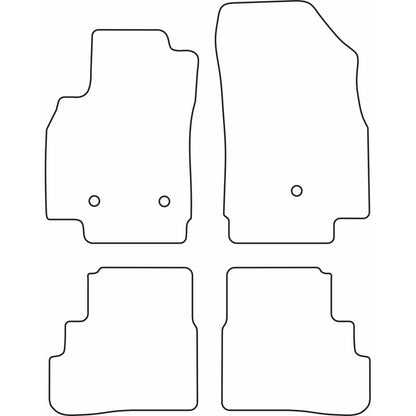 Autoteppiche passend für Opel Karl 2015-