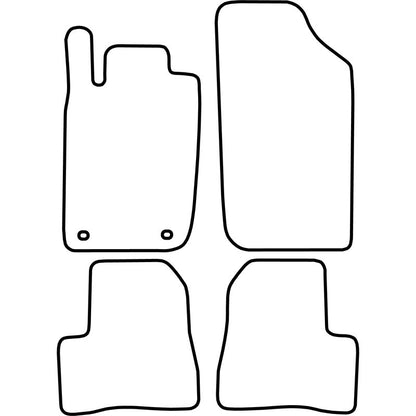 Autoteppiche passend für Peugeot 206 1998-2007