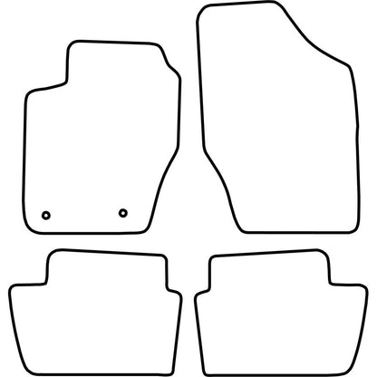 Autoteppiche passend für Peugeot 307 2001-2009