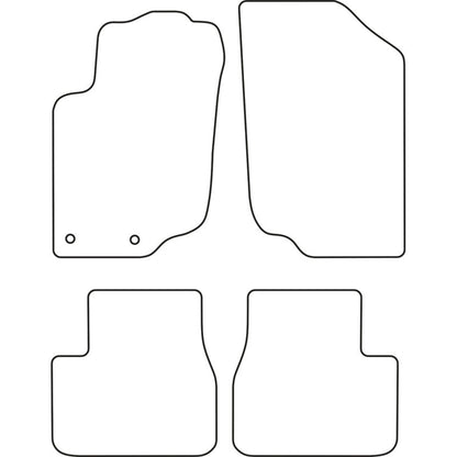 Autoteppiche passend für Peugeot 207 2006- (exkl. CC)