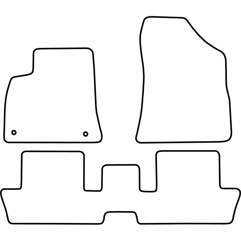Autoteppiche passend für Peugeot 3008 2009-2016