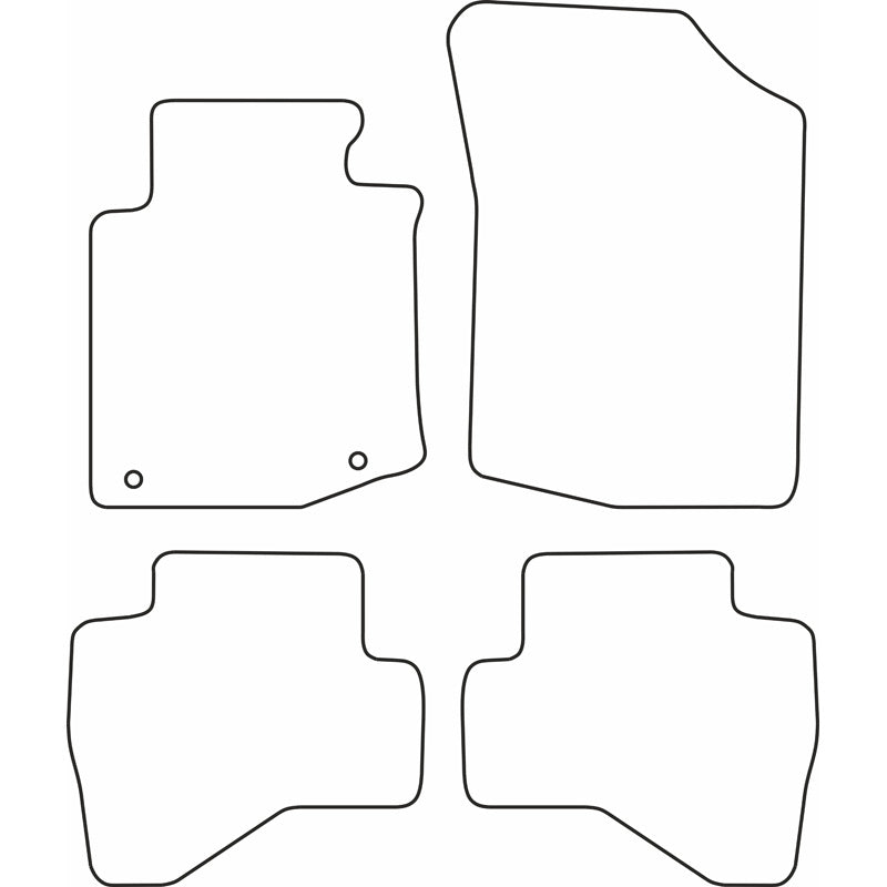Autoteppiche passend für Peugeot 107 2010-