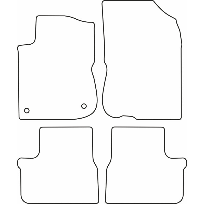 Autoteppiche passend für Peugeot 208 3 türer 2012-2019