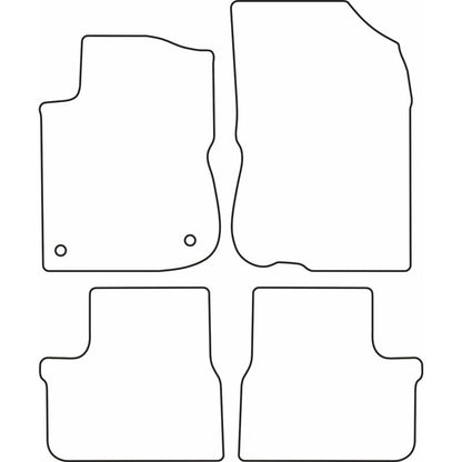 Autoteppiche passend für Peugeot 208 3 türer 2012-2019