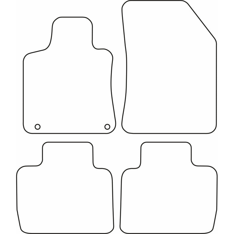 Autoteppiche passend für Peugeot 508 II Limousine/SW 2019-