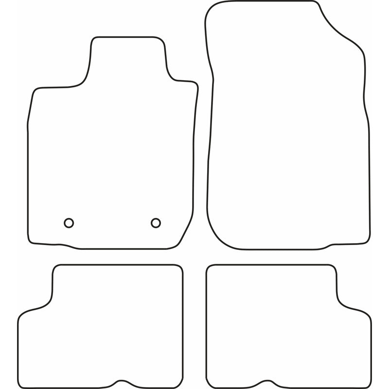 Autoteppiche passend für Dacia Logan MCV 2005-2013 (5 Personen)