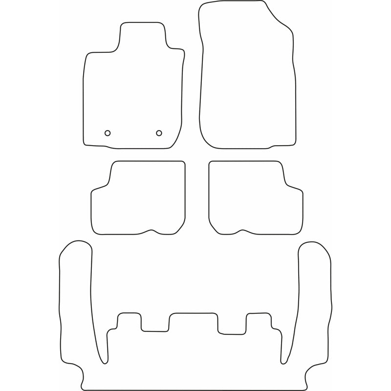 Autoteppiche passend für Dacia Logan MCV 2005-2013 (7 Personen)