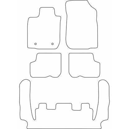 Autoteppiche passend für Dacia Logan MCV 2005-2013 (7 Personen)