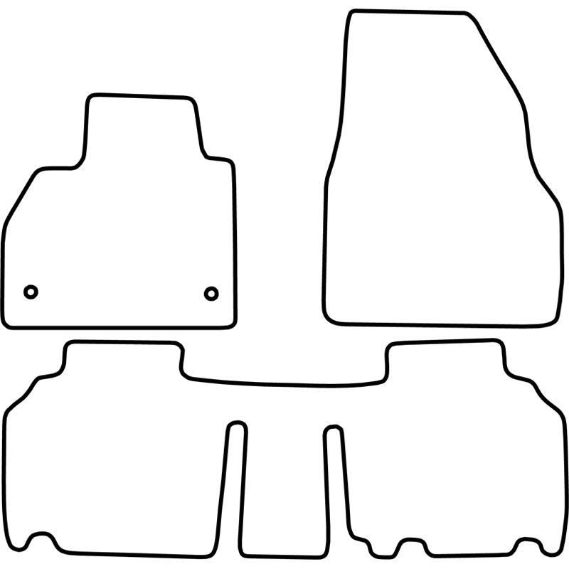 Autoteppiche passend für Renault Kangoo Family 2008-2021 & Mercedes Citan Combi 2012-2021