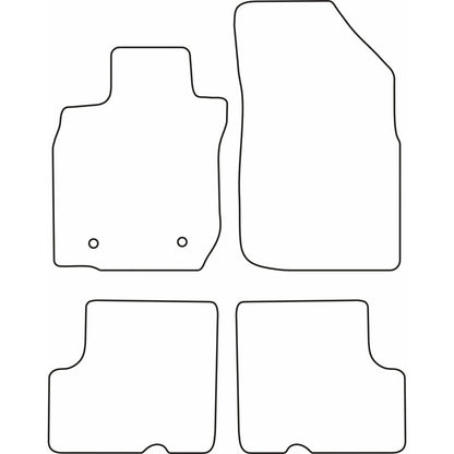 Autoteppiche passend für Dacia Duster 2010-2014