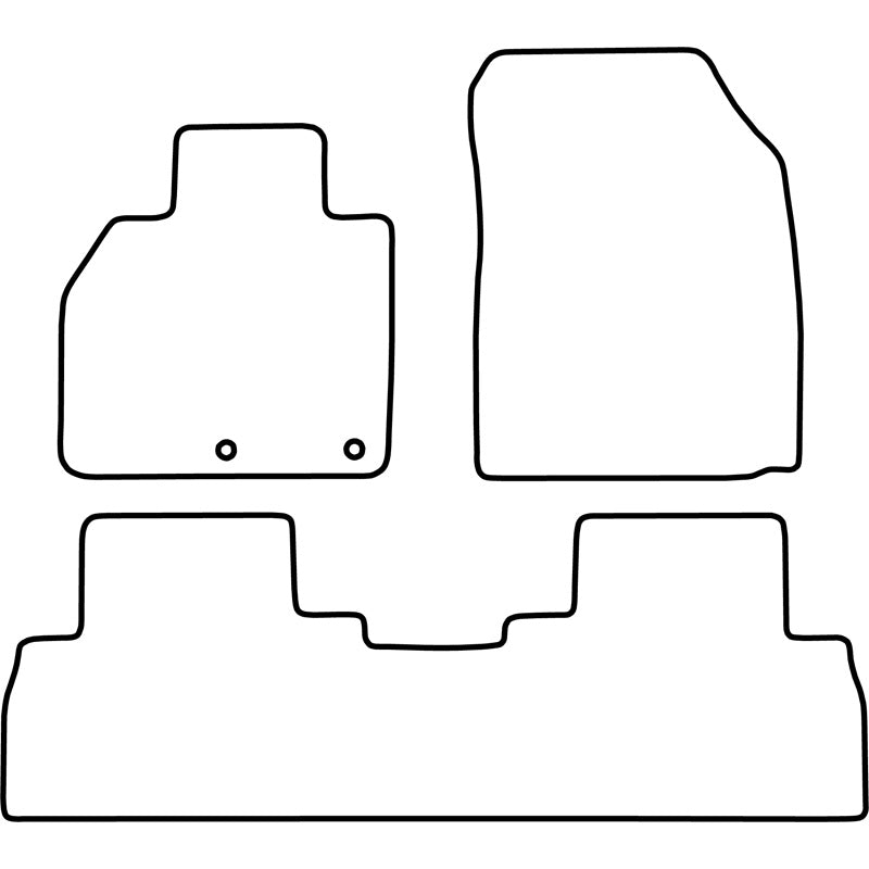 Autoteppiche passend für Renault Scenic 2009-2015 (+ Fachen)