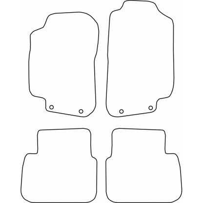 Autoteppiche passend für Saab 9-5 1997-2008