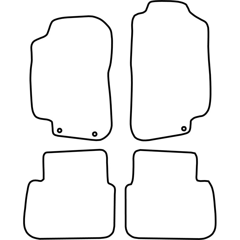 Autoteppiche passend für Saab 9-5 2008-2010