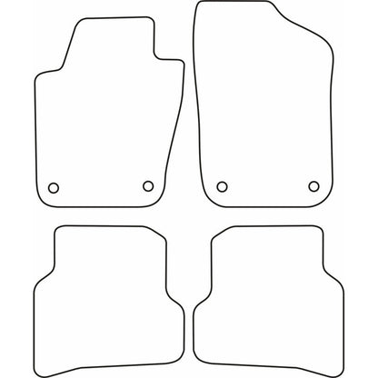 Autoteppiche passend für Seat Ibiza 6J 3/5-türer & ST 2008-2017