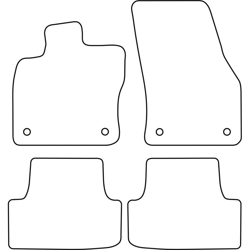 Autoteppiche passend für Seat Ateca 2016- & Skoda Karoq 2017-