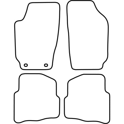 Autoteppiche passend für Skoda Fabia 2000-2007