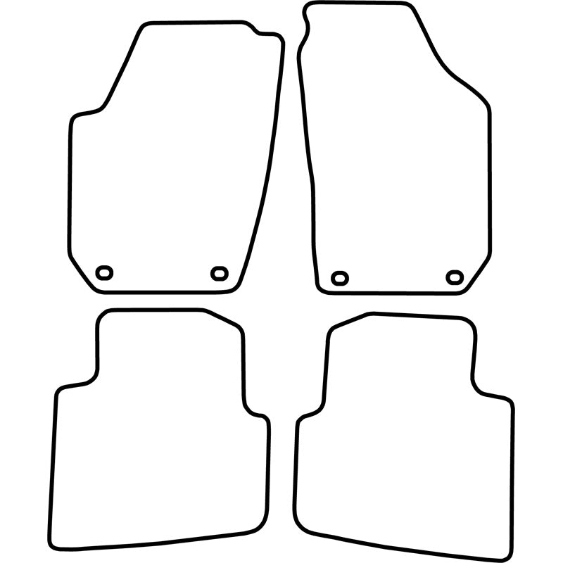 Autoteppiche passend für Skoda Roomster 2006-2015