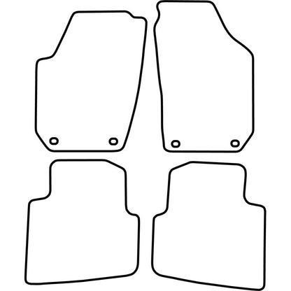 Autoteppiche passend für Skoda Roomster 2006-2015